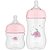 Kit 2 Mamadeiras Buba Easy Flow Elefante 120-270ML Rosa - Imagem 2