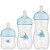 Kit 3 Mamadeiras Buba Easy Flow Elefante 120-270-330ML Azul - Imagem 2