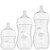 Kit 3 Mamadeiras Buba Easy Flow Nuvem 120-270-330ML Branca - Imagem 2