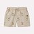 Conjunto Body e Bermuda Milon Urso Bear Off White e Bege - Imagem 3