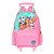 Mochila de Rodinhas Luxcel Patrulha Canina Skye Amigos Rosa - Imagem 1