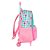 Mochila de Rodinhas Luxcel Patrulha Canina Skye Amigos Rosa - Imagem 3