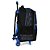 Mochila de Rodinhas Luxcel Up4You Racing Preto e Azul - Imagem 3