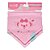 Kit Babador Bandana Lilica Ripilica Happy Sky Rosa - Imagem 1