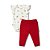 Conjunto Body Curto e Calça Hug Picnic Da Olívia Vermelho - Imagem 1