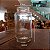 Pote de vidro para terrário 810ml + rolha de cortiça + brinde - Imagem 1