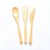 KIT 3 talheres de bambu ecológicos - Imagem 1