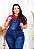 Macacão Jeans Latitude Plus Size Kleryssa Azul - Imagem 4