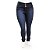 Calça Jeans Feminina Plus Size Cintura Alta Azul Credencial - Imagem 3