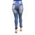 Calça Jeans Feminina Azul Manchada com Elástico Credencial Levanta Bumbum - Imagem 1