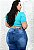 Calça Jeans Latitude Plus Size Flare Lauene Azul - Imagem 4