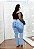 Calça Jeans Latitude Plus Size Flare Crysmara Azul - Imagem 2