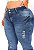 Calça Jeans Latitude Plus Size Skinny Deline Azul - Imagem 5