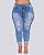 Calça Jeans Plus Size Capri Eduarda - Imagem 1