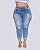Calça Jeans Plus Size Capri Eduarda - Imagem 4