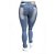 Calça Feminina Jeans Plus Size Credencial com Lavagem Clara - Imagem 1