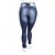 Calça Jeans Plus Size Feminina Azul Escura Credencial - Imagem 4