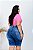 Bermuda Jeans Ciclista Latitude Plus Size Isdeliene Azul - Imagem 2