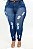 Calça Jeans Ane Plus Size Skinny Laceni Azul - Imagem 4