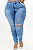 Calça Jeans Ane Plus Size Skinny Jesley Azul - Imagem 4