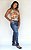 Calça Jeans Feminina Deerf Rasgada com Elastano - Imagem 6