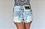 Shorts Jeans Boyfriend Manchado Jezzian - Imagem 2