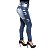 Calça Jeans Feminina Escura Manchada Cheris Levanta Bumbum - Imagem 1
