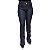 Calça Jeans Flare Feminina Escura Credencial Cintura Alta - Imagem 2