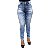 Calça Jeans Hot Pants Feminina Manchada S Planeta com Lycra - Imagem 1