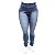 Calça Jeans Plus Size Azul Feminina Credencial Cintura Alta - Imagem 1