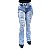 Calça Jeans Flare Rasgadinha Hot Pants Manchada HJ Jeans - Imagem 1