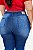 Calça Jeans Ane Plus Size Flare Hagen Azul - Imagem 5