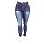 Calça Jeans Feminina Plus Size Hot Pants Azul Escura Cheris - Imagem 1