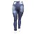 Calça Jeans Feminina Plus Size Hot Pants Azul Escura Cheris - Imagem 3