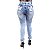 Calça Jeans Feminina Manchada Hot Pants Meitrix com Elastano - Imagem 3