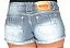 Shorts Jeans Manchado com Elastano - Imagem 1