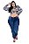 Calça Jeans Latitude Plus Size Skinny Cristilaine Azul - Imagem 1