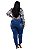 Calça Jeans Latitude Plus Size Skinny Cristilaine Azul - Imagem 2