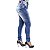 Calça Jeans Bunny Feminina Hot Pants Azul Manchada - Imagem 3