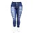 Calça Jeans Feminina Cropped Rasgadinha Plus Size Thomix - Imagem 1