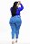 Calça Jeans Ane Plus Size Jogger Elsen Azul - Imagem 3