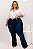 Calça Jeans Ane Plus Size Flare Luianny Azul - Imagem 6