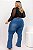 Calça Jeans Ane Plus Size Flare Laurah Azul - Imagem 4