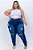 Calça Jeans Ane Plus Size Skinny Kayllen Azul - Imagem 1