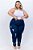 Calça Jeans Ane Plus Size Skinny Ubaldina Azul - Imagem 1