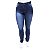 Calça Jeans Feminina Plus Size Azul Escura Cheris com Lycra - Imagem 1