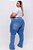 Calça Jeans Ane Plus Size Flare Kezzia Azul - Imagem 4