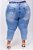 Calça Jeans Ane Plus Size Capri Darcilei Azul - Imagem 2