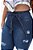 Calça Jeans Ane Plus Size Capri Jesusleide Azul - Imagem 4