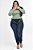 Calça Jeans Latitude Plus Size Skinny Thamini Azul - Imagem 1